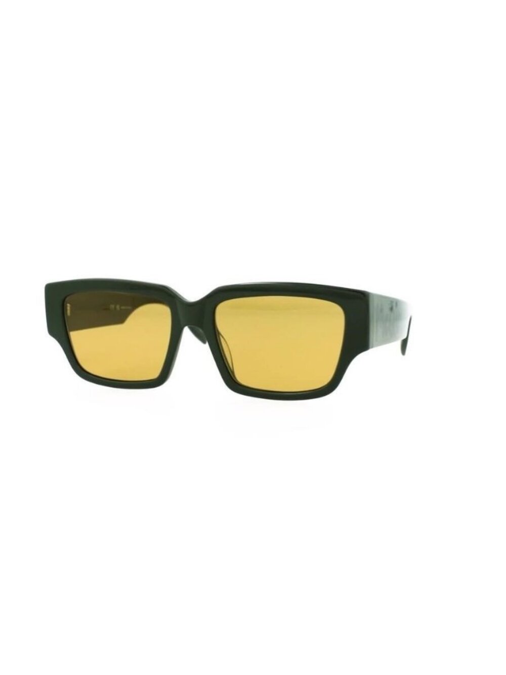 New Alexander McQueen Mens Square/Rectangle Green Green Yellow Fashion Designer